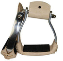 Showman Showman Light Weight Angled Aluminum Stirrups With Rubber Grip Tread