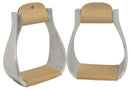Showman Showman Light Weight Polished Aluminum Flat Bottom Stirrups