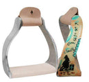 Showman Showman Lightweight Twisted Angled Aluminum Stirrups With Painted "Riding on Faith" Design