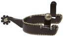 Showman Showman Men's Brown Steel Spur With Twisted Border Accent