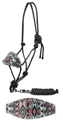 Showman Showman Navajo Diamond Print Bronc Nose Rope Halter