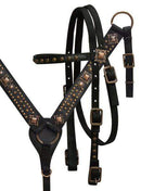 Showman Showman Nylon Antique Bronze Headstall Set