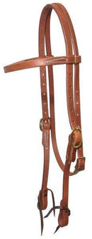 Showman Showman Oiled Harness Leather Brow Band Headstall