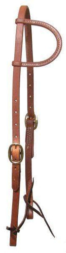 Showman Showman Oiled Harness Leather One Ear Headstall