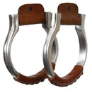 Showman Showman Polished Aluminum Oxbow Stirrups
