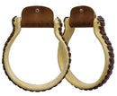 Showman Showman Rawhide Covered Oxbow Stirrups