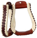 Showman Showman Rawhide Covered Stirrups