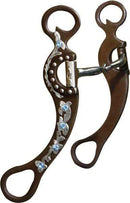 Showman Showman Rhinestone Accented Snaffle Bit