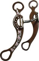 Showman Showman Rhinestone Accented Snaffle Bit