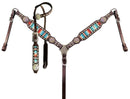 Showman Showman Serape Southwest Print One Ear Headstall Set