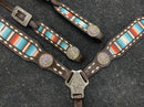 Showman Showman Serape Southwest Print One Ear Headstall Set