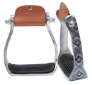 Showman Showman Shimmering Navajo Print Stirrup