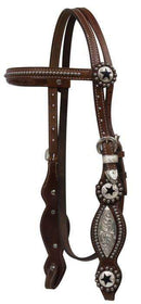 Showman Showman Silver And Cut Out Silver Texas Star Headstall
