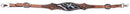 Showman Showman Silver Hand Painted Cross Wither Strap