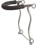 Showman Showman Stainless Steel Rubber Nose Hackamore