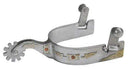 Showman Showman Stainless Steel Spur With Leaf Overlay