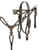 Showman Showman Tear Drop Copper Headstall Set