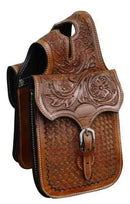 Showman Showman Tooled Leather Horn Bag