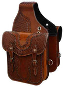 Showman Showman Tooled Leather Saddle Bag
