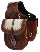 Showman Showman Tooled Leather Saddle Bag