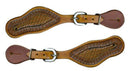 Showman Showman Youth Basket Weave Spur Straps