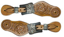 Showman Showman Youth Floral Tooled Spur Straps
