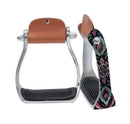 Showman Showman Youth Shimmering Beaded Navajo Print Stirrup