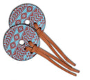 Showman Teal And Brown Navajo Diamond Bit Guards