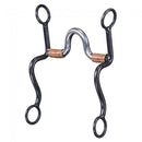 Tough-1 Black Steel S Shank High Port Sweet Iron Curb