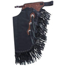 Tough-1 Floral Yoke Smooth Leather Premium Chinks