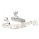 Tough-1 Ladies Silver Show Spurs with Crystals