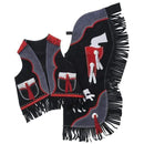 Tough-1 Premium Youth Chap and Vest Set with Gun Design