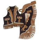 Tough-1 Premium Youth Chap and Vest Set with Gun Design