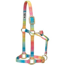 Weaver Weaver Polyester Rainbow Adjustable Chin and Throat Snap Halter