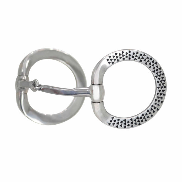 Cowboy Tack Cowboy Tack Black Rasp Eggbutt Snaffle Bit
