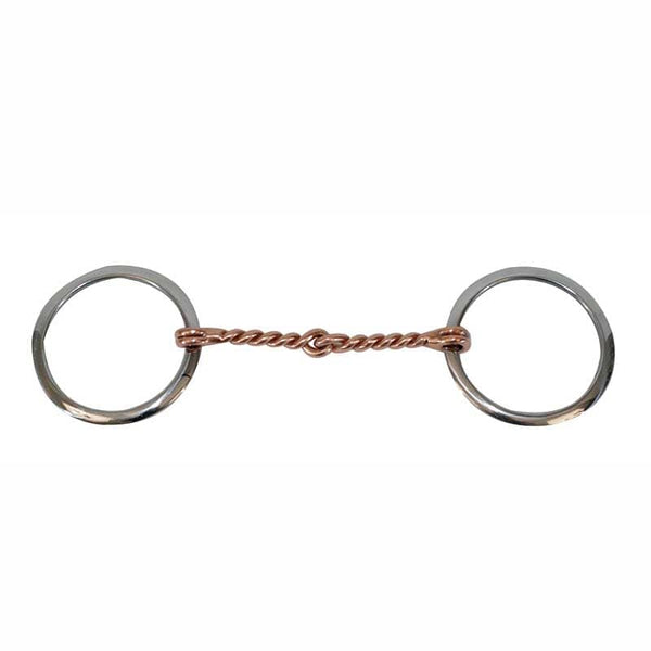 Cowboy Tack Cowboy Tack Copper Twisted Wire Loose Ring Bit