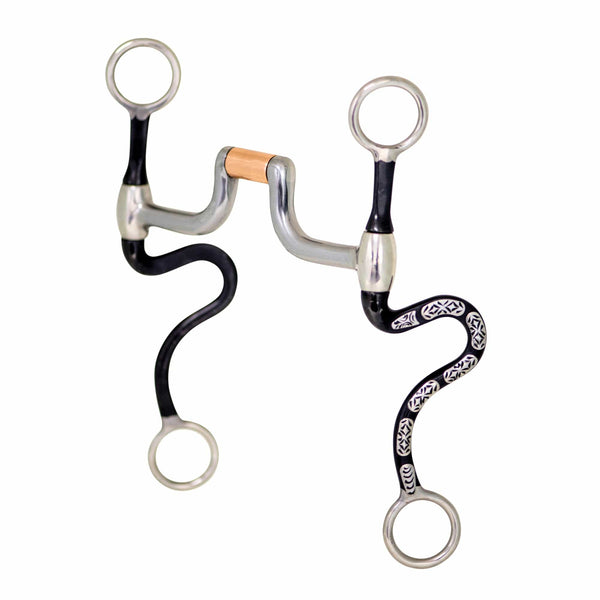 Cowboy Tack Cowboy Tack Diamond Back S Shank Hinged Port Bit