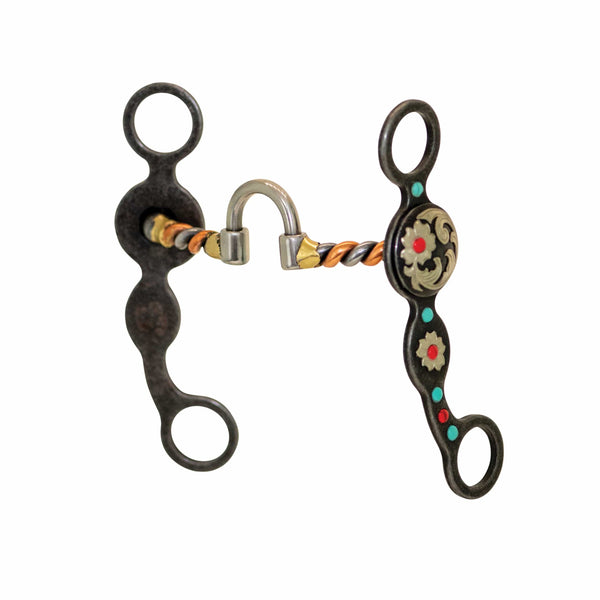 Cowboy Tack Cowboy Tack Southwest Copper Twisted Correctional Floral Bit