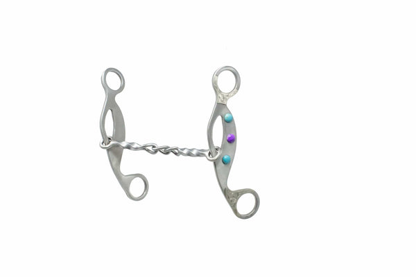 Cowboy Tack Cowboy Tack Southwest Gemstone Twist & Chain Combo Gag Bit