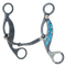 Cowboy Tack Cowboy Tack Turquoise Smooth Snaffle Gag Bit