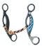 Cowboy Tack Cowboy Tack Turquoise Snaffle Copper Twist Gag Bit