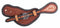 Professional's Choice Professional's Choice Basket Weave - Chestnut with Black Border Spur Straps