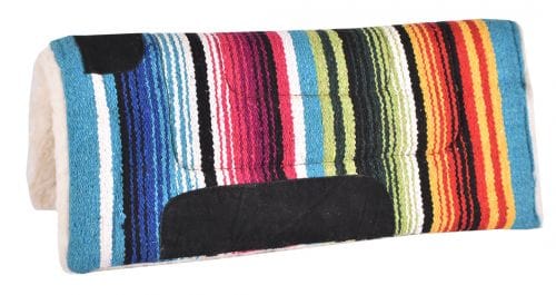 Showman Showman 24" x 24" 100% Acrylic Woven Wool Top Pad with Fleece Bottom
