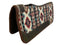 Showman Showman 31" x 32" Nylon Printed Top Contoured Felt Bottom Saddle Pad - Aqua Aztec