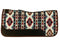 Showman Showman 31" x 32" Nylon Printed Top Contoured Felt Bottom Saddle Pad - Aqua Aztec