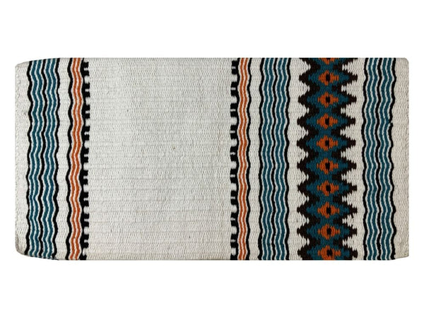 Showman Showman 36" x 34" Wool Saddle Blanket with Navajo Design