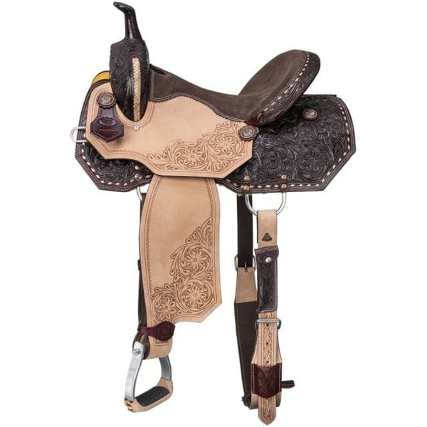 Tough-1 Silver Royal Bisbee Barrel Saddle