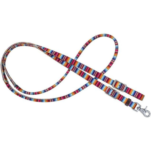 Tough-1 Tough1 Patterned Nylon Rolled Reins