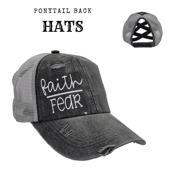 BHW Faith Over Fear Criss Cross Hat