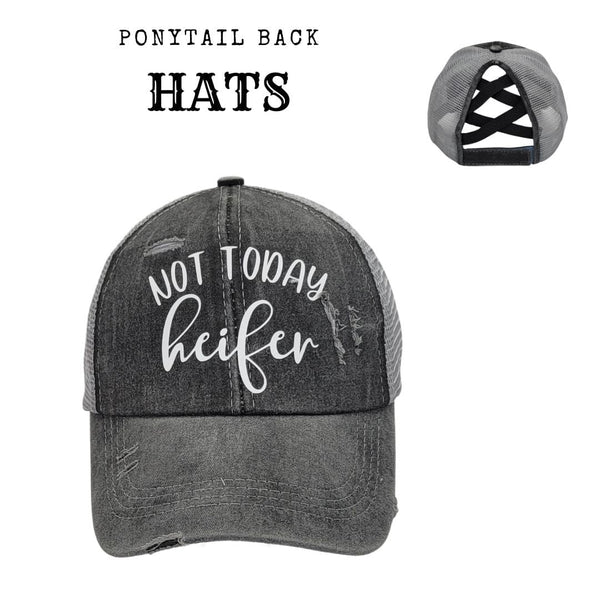 BHW Not Today Heifer Criss Cross Hat